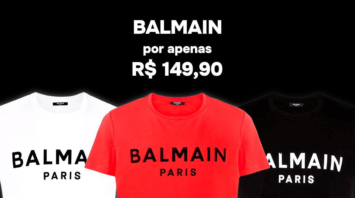 Camisetas Balmain em Promoção