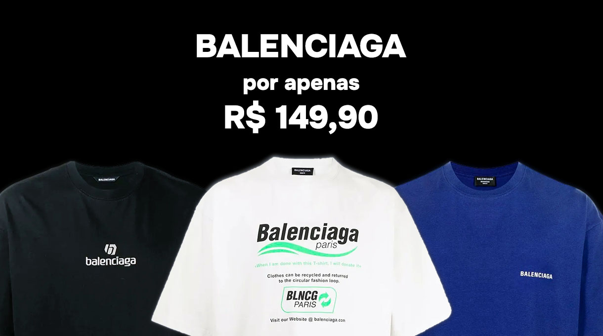 Camisetas Balenciaga em promoção
