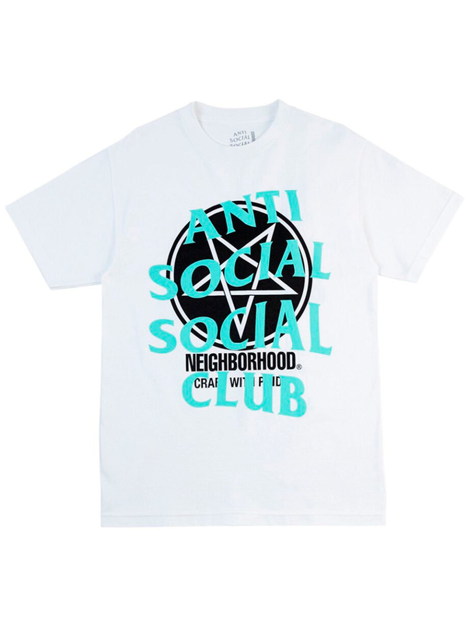 Imagem de: Camiseta Anti Social Social Club Branca Neighborhood Filth Fury