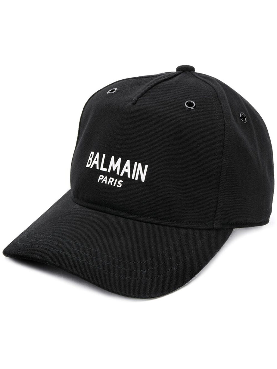 Imagem de: Boné Balmain Preto com Estampa de Logo