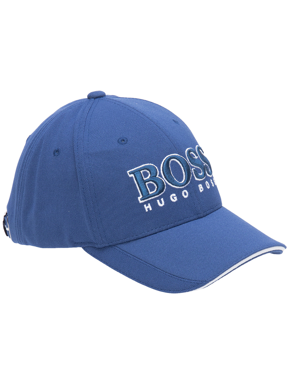 Imagem de: Boné BOSS Piqué Azul com Logo 3D