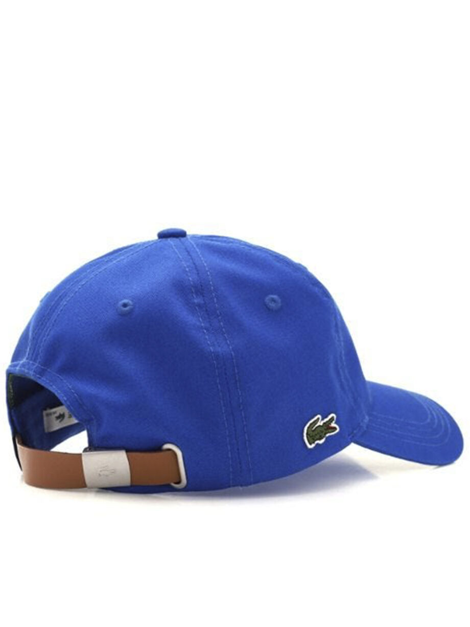 Imagem de: Boné Lacoste Azul com Logo Lateral