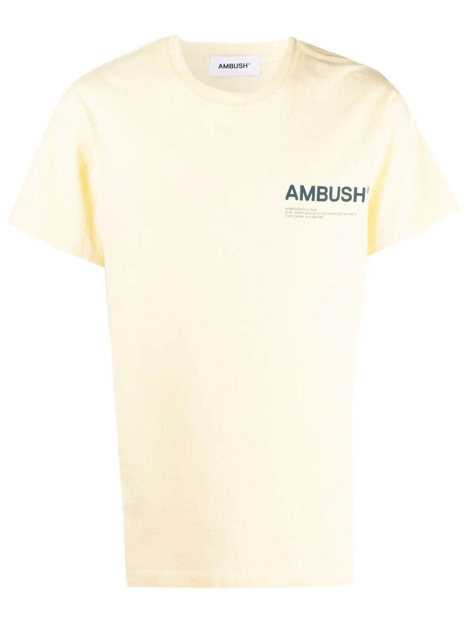 Imagem de: Camiseta AMBUSH Amarela com Logo