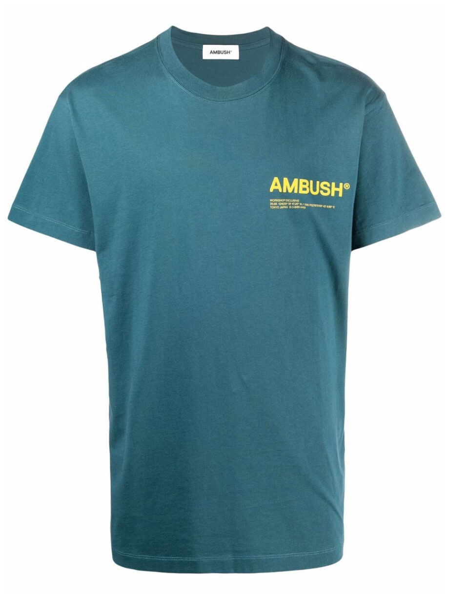 Imagem de: Camiseta AMBUSH Azul com Logo