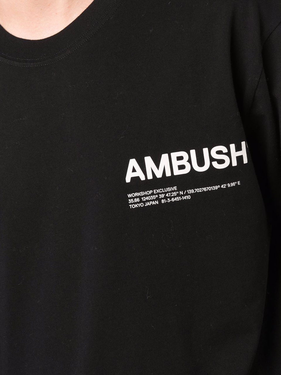 Imagem de: Camiseta AMBUSH Preta com Logo