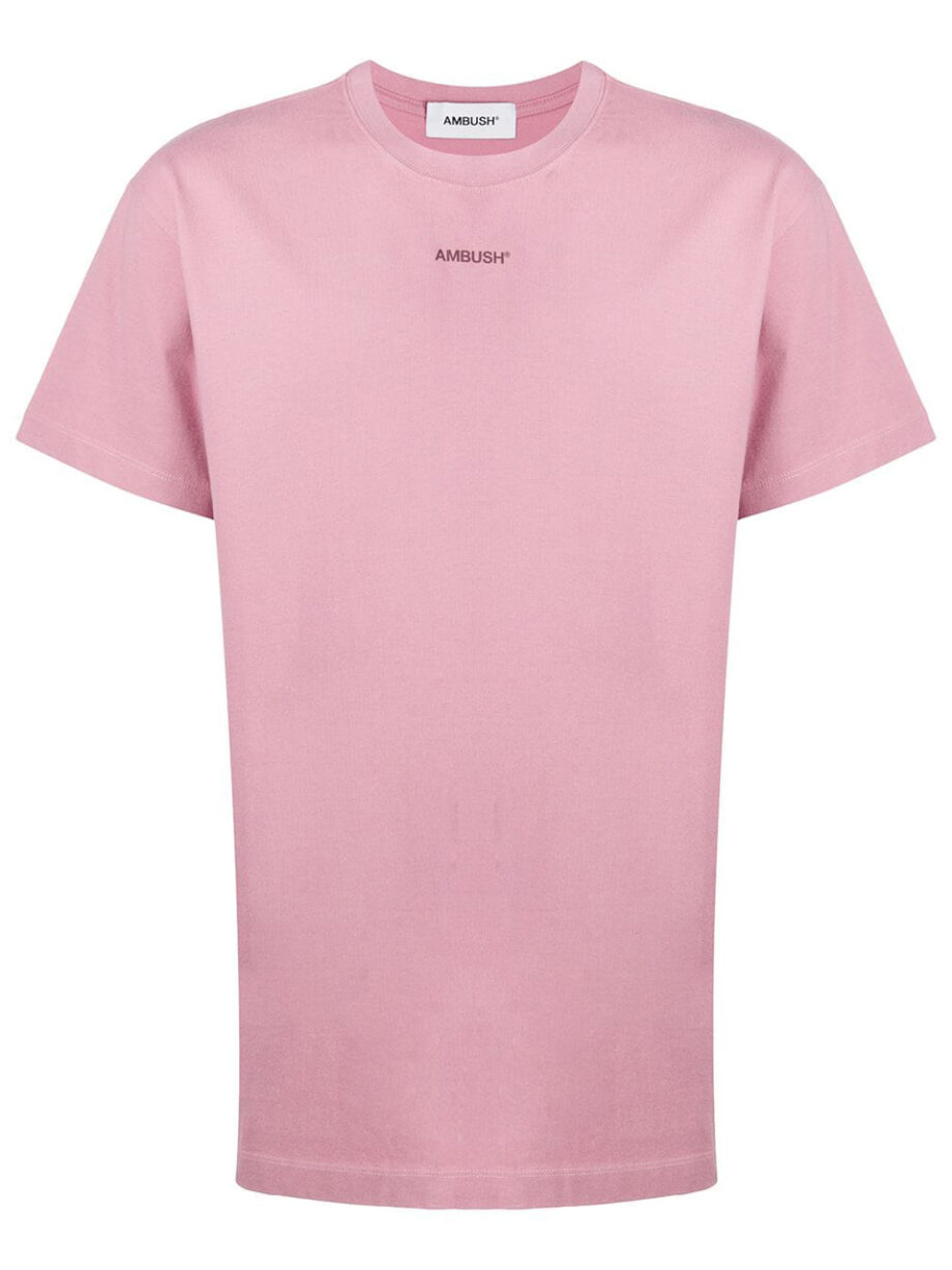 Imagem de: Camiseta AMBUSH Rosa com Estampa Posterior