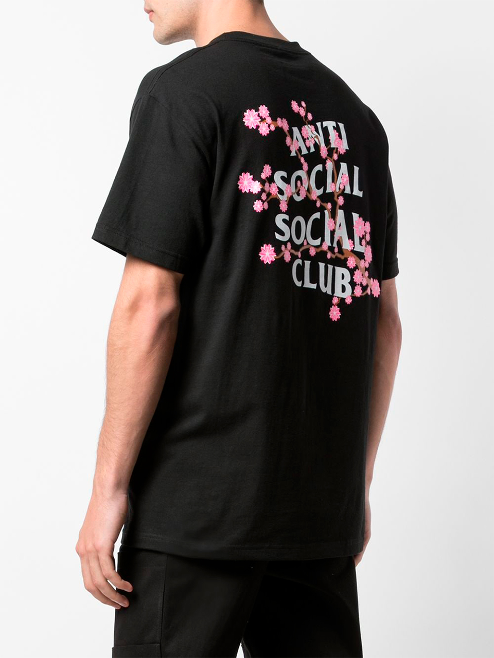 Imagem de: Camiseta Anti Social Social Club Preta Cherry Blossom