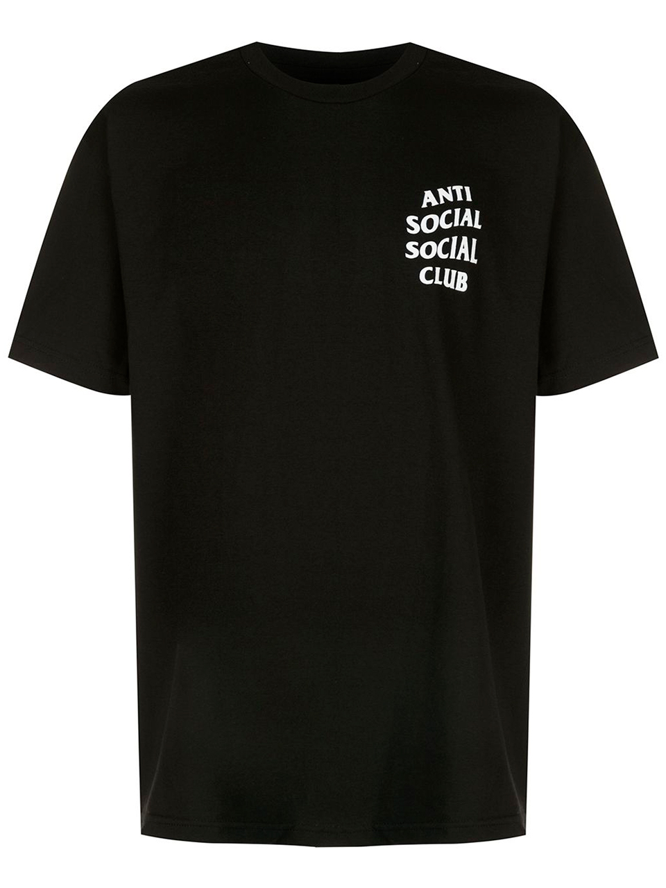 Imagem de: Camiseta Anti Social Social Club Preta com Logo Branco