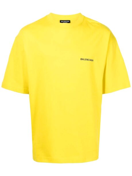 Imagem de: Camiseta Balenciaga Amarela com Logo