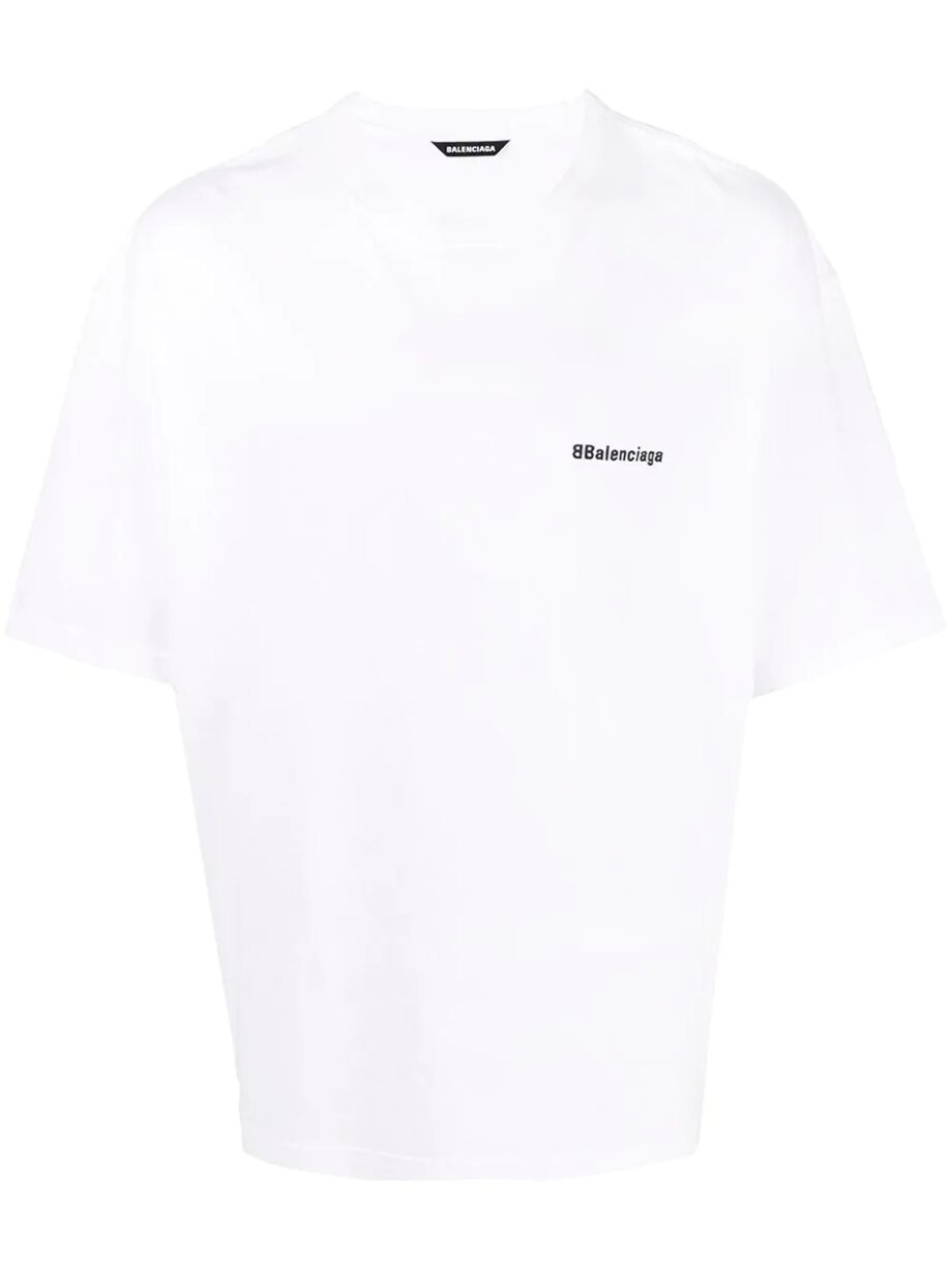 Imagem de: Camiseta Balenciaga Branca com Logo