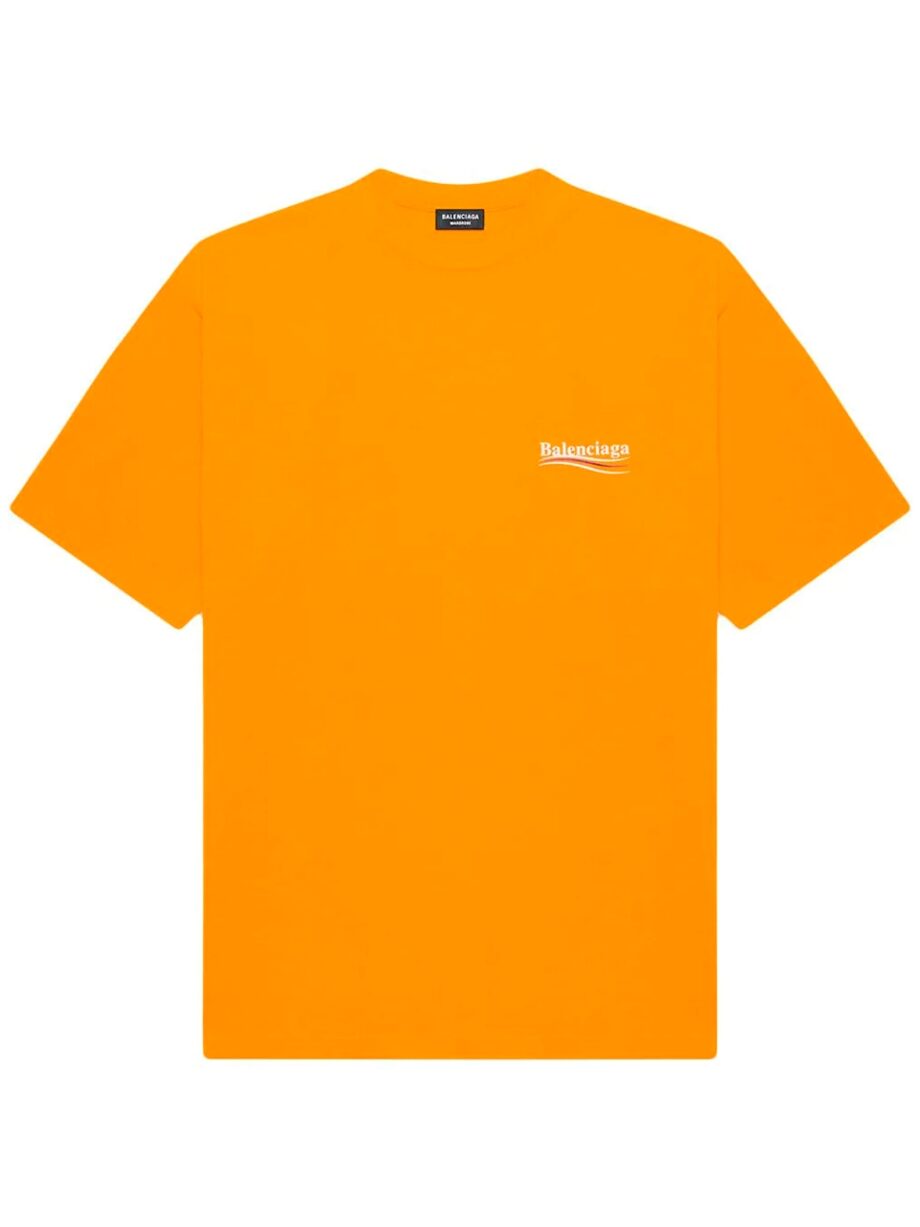 Imagem de: Camiseta Balenciaga Laranja com Logo