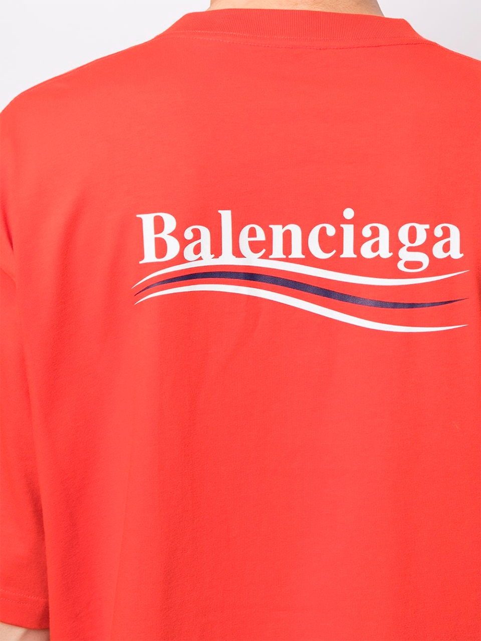 Imagem de: Camiseta Balenciaga Vermelha com Logo