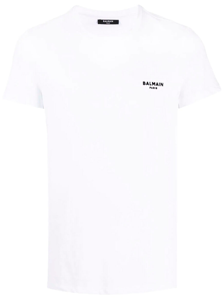 Imagem de: Camiseta Balmain Paris Branca com Logo
