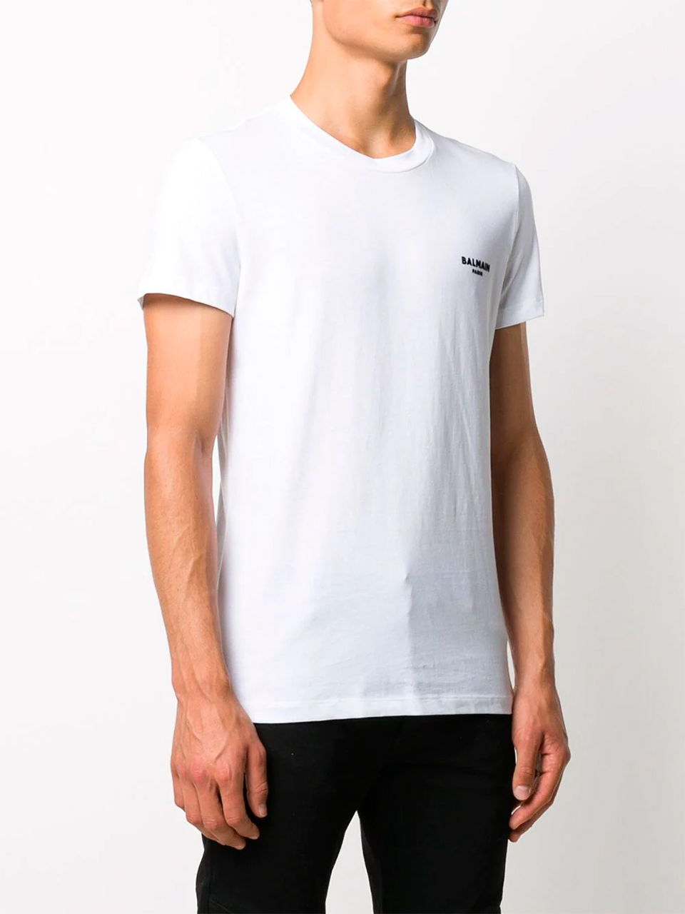 Imagem de: Camiseta Balmain Paris Branca com Logo