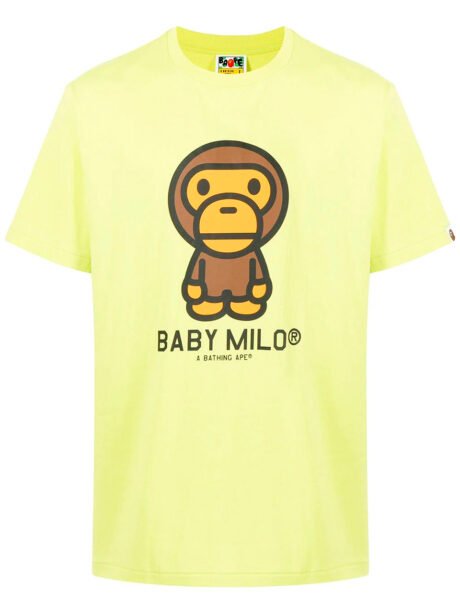 Imagem de: Camiseta BAPE Amarela com Estampa Baby Milo