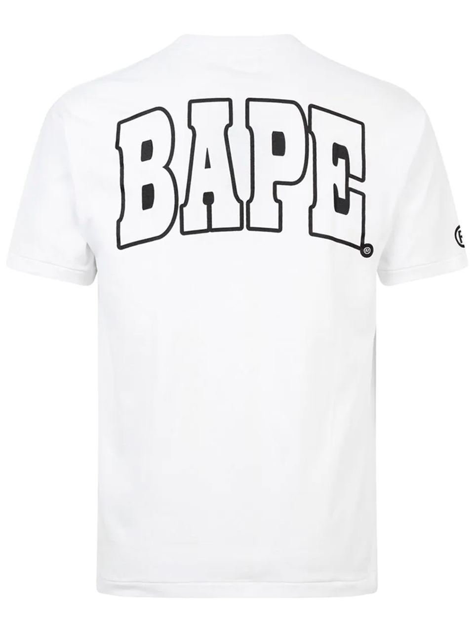 Imagem de: Camiseta BAPE Branca com Estampa Camo