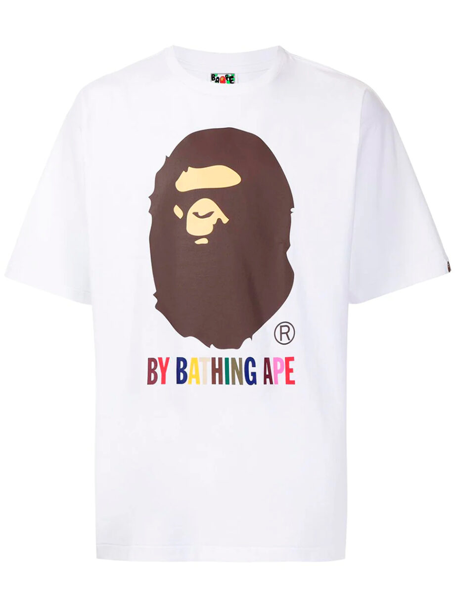 Imagem de: Camiseta BAPE Branca com Logo Grande