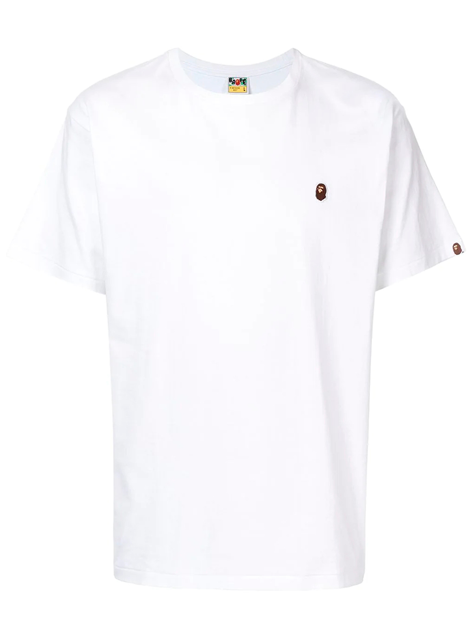 Imagem de: Camiseta BAPE Branca com Logo Pequeno