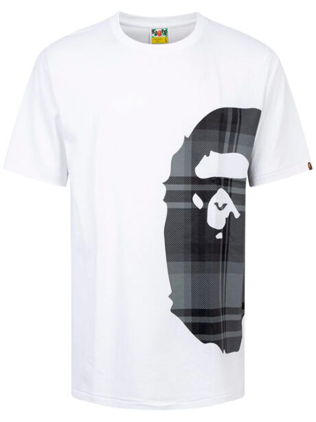 Imagem de: Camiseta BAPE Branca Logo Grande Frontal