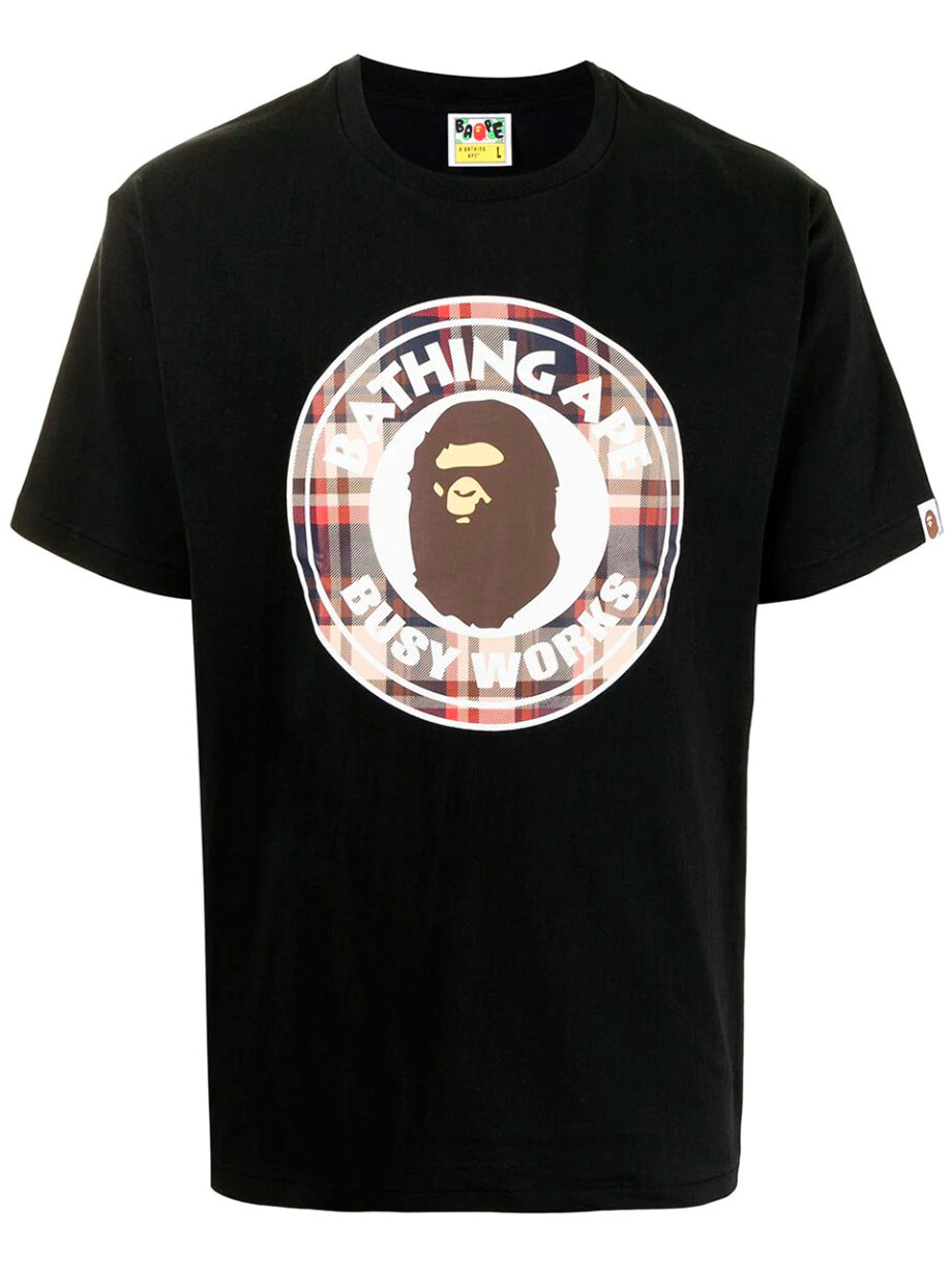 Imagem de: Camiseta BAPE Busy Works Preta com Logo