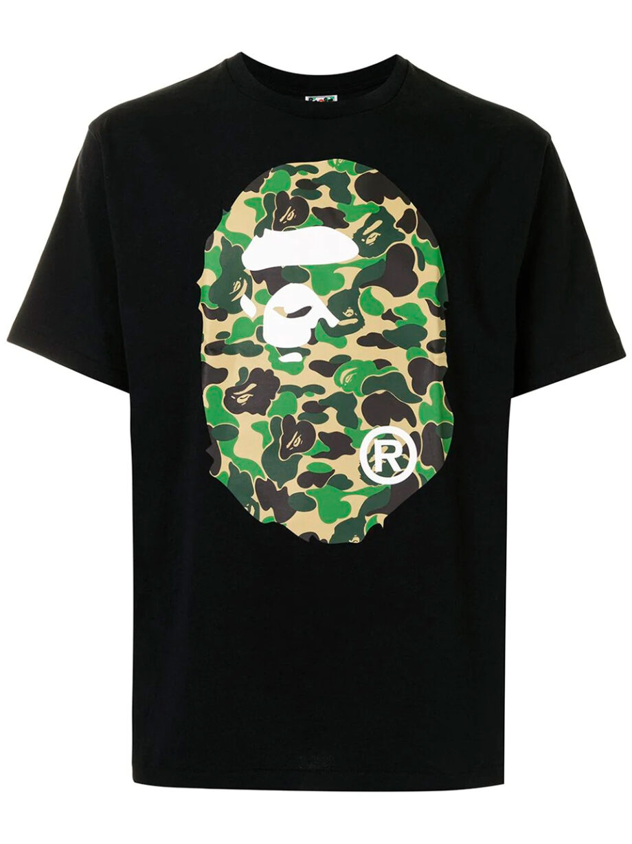 Imagem de: Camiseta BAPE Camo Preta com Logo