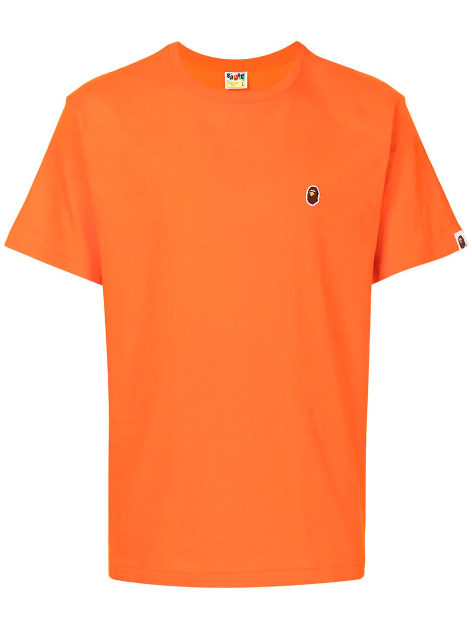 Imagem de: Camiseta BAPE Laranja com Logo Pequeno