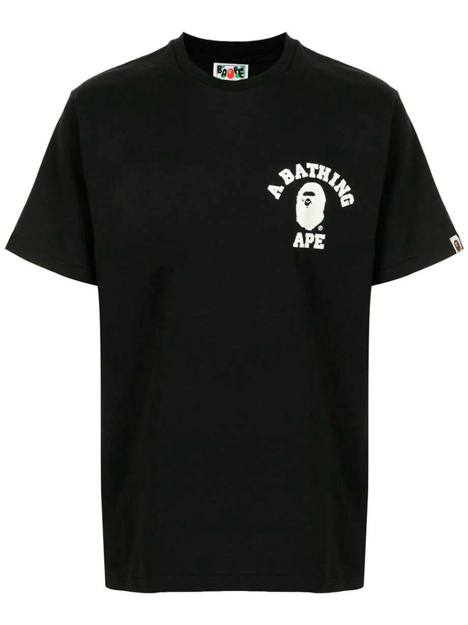 Imagem de: Camiseta BAPE Preta com Logo Pequeno