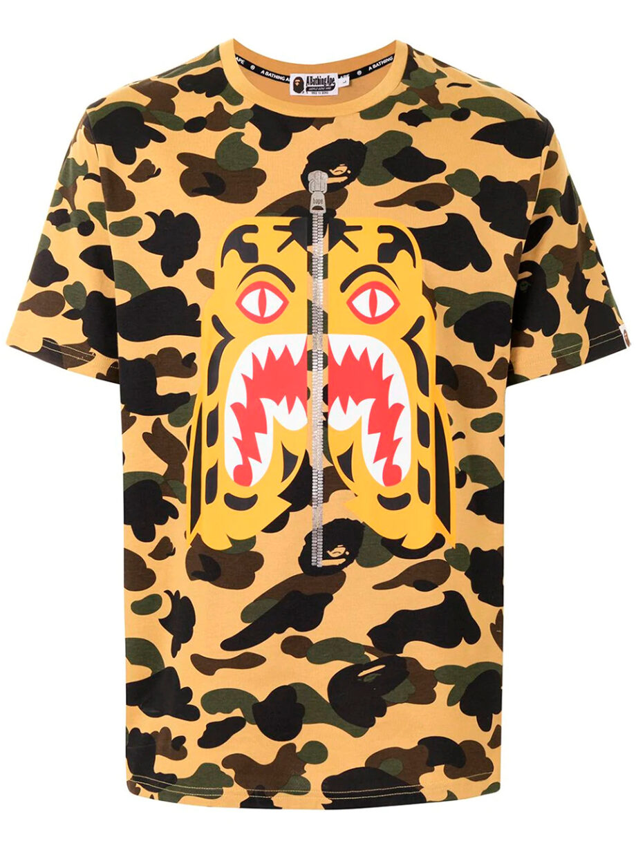 Imagem de: Camiseta BAPE Shark Camo com Estampa