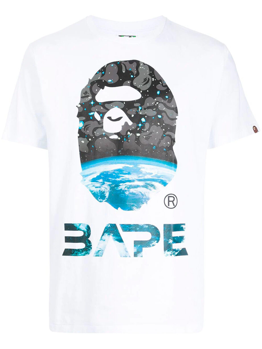 Imagem de: Camiseta BAPE Space Camo Branca
