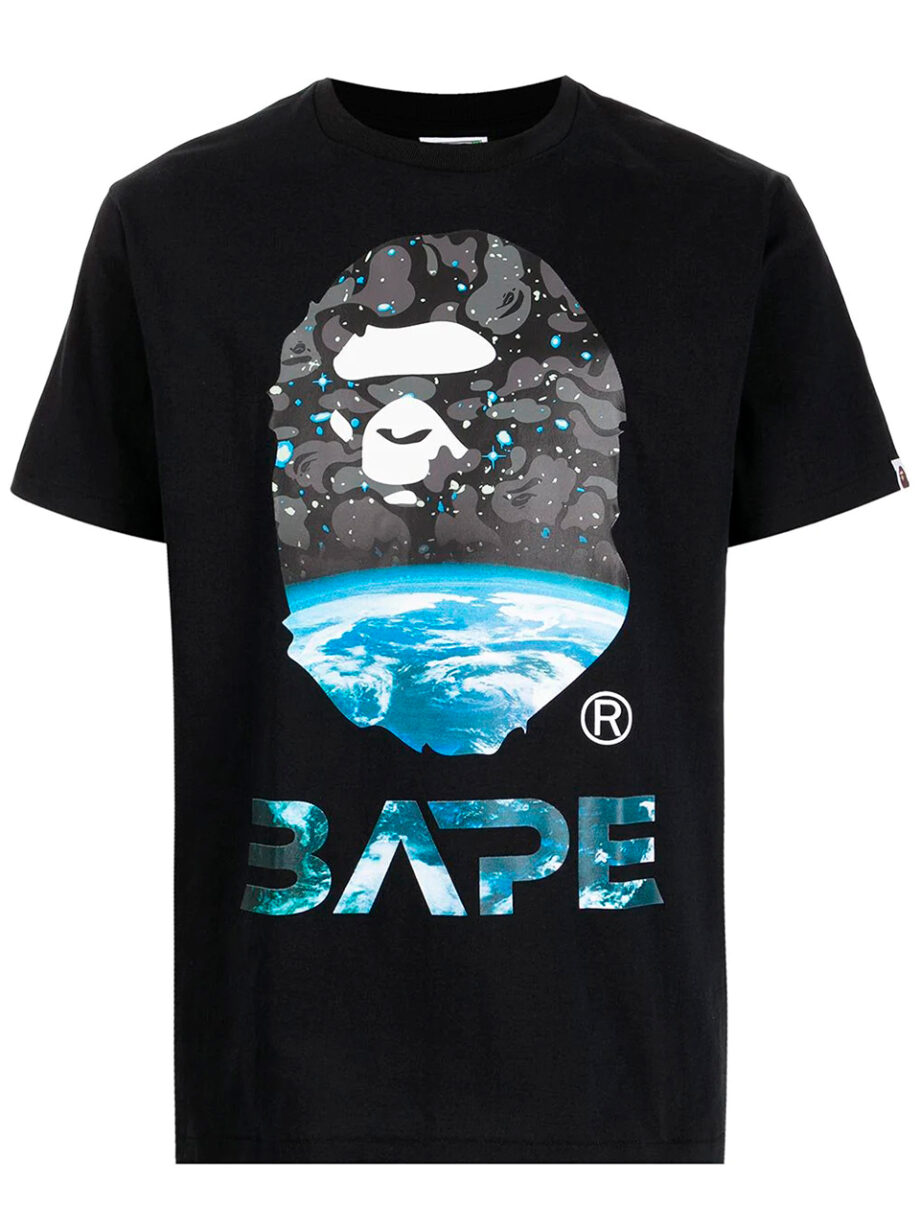 Imagem de: Camiseta BAPE Space Camo Preta