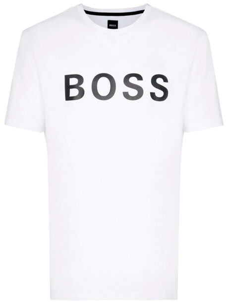 Imagem de: Camiseta BOSS Branca com Estampa Frontal