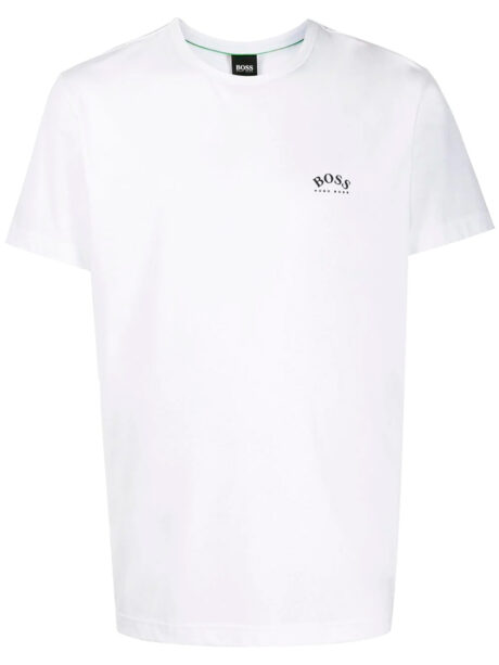 Imagem de: Camiseta BOSS Branca com Logo Preto