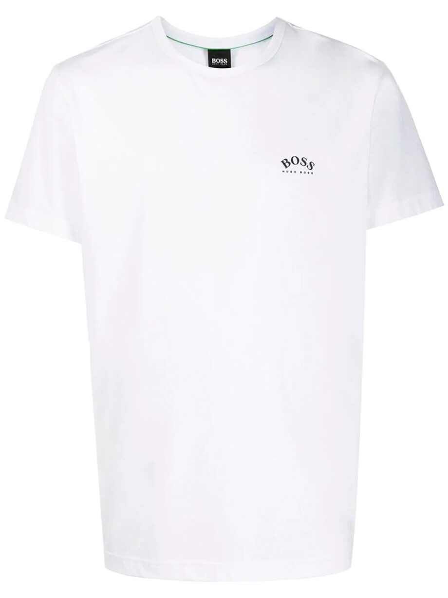 Imagem de: Camiseta BOSS Branca com Logo Preto