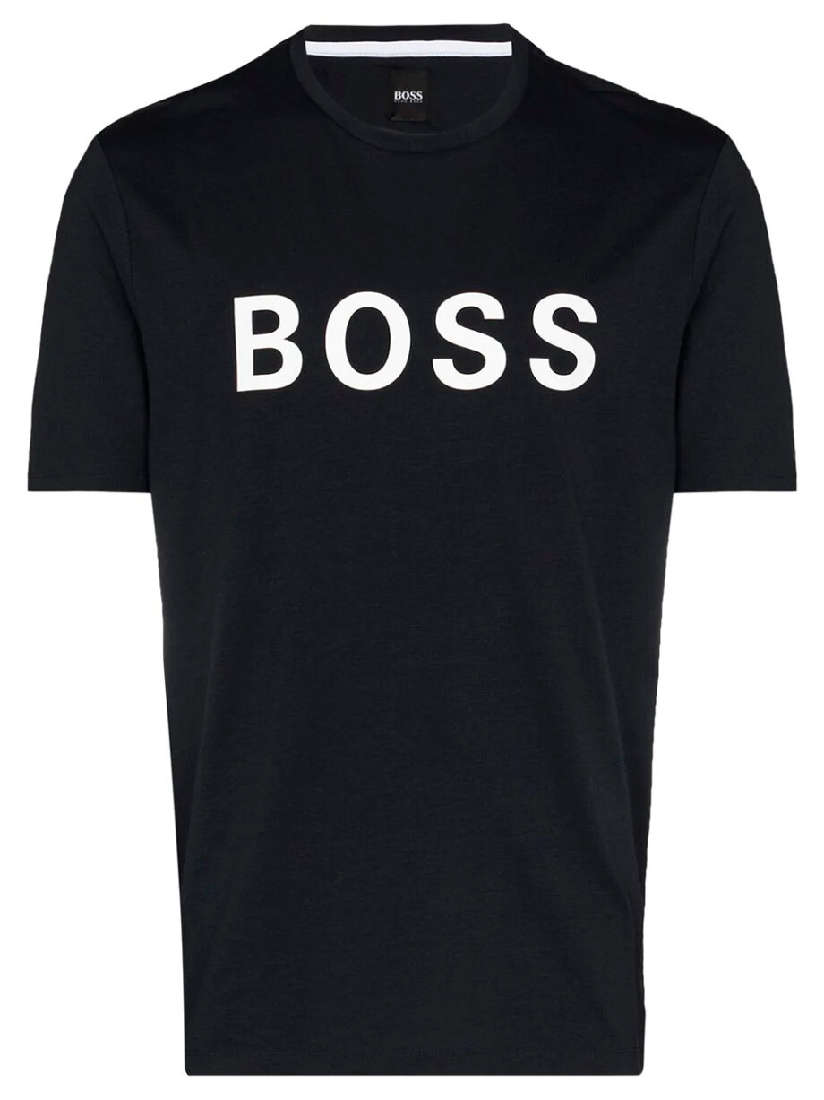 Imagem de: Camiseta BOSS Preta com Estampa Frontal