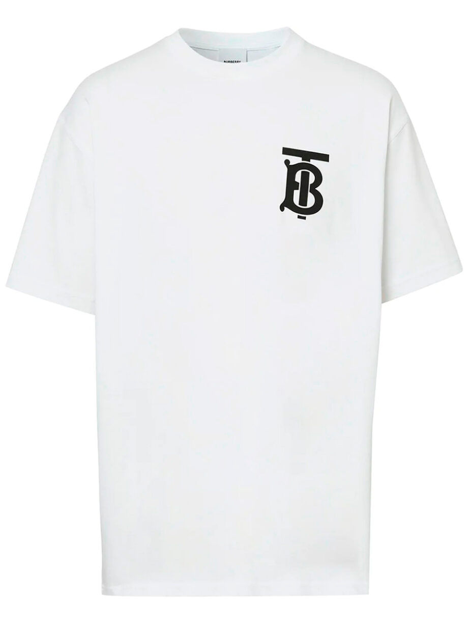 Imagem de: Camiseta Burberry Branca com Logo