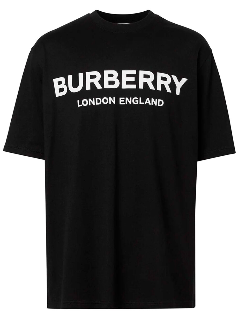 Imagem de: Camiseta Burberry Preta com Estampa