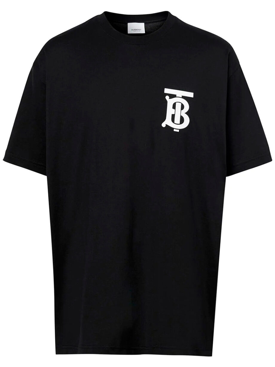 Imagem de: Camiseta Burberry Preta com Logo