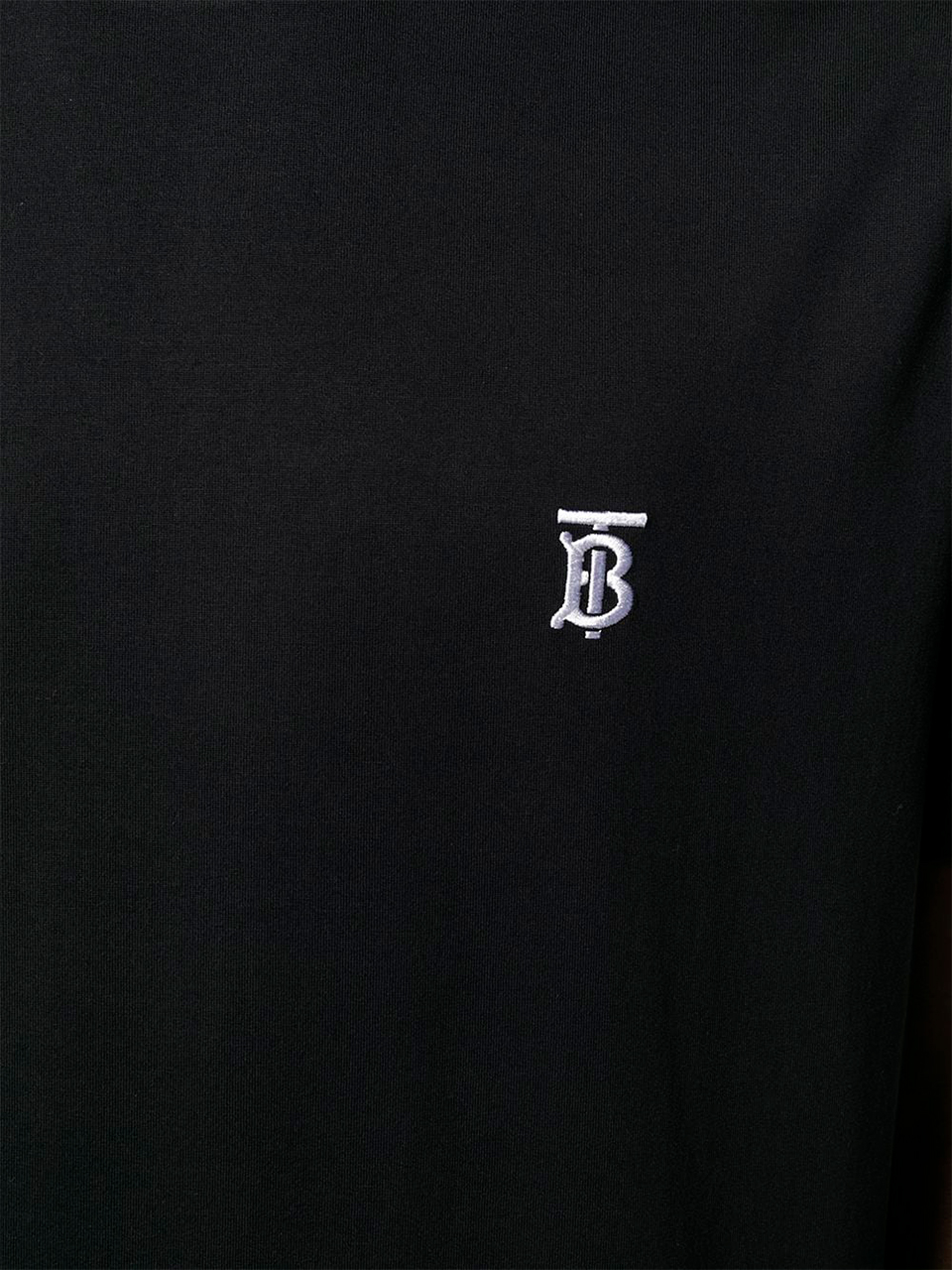 Imagem de: Camiseta Burberry Preta com Logo Bordado