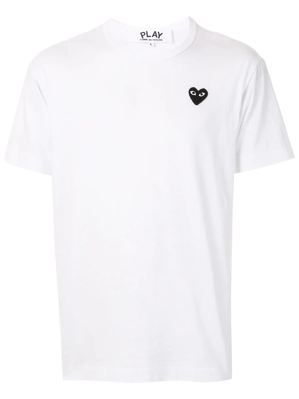 Imagem de: Camiseta Comme Des Garçons Branca com Logo Bordado