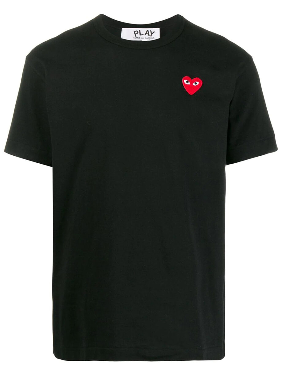 Imagem de: Camiseta Comme Des Garçons Preta com Logo
