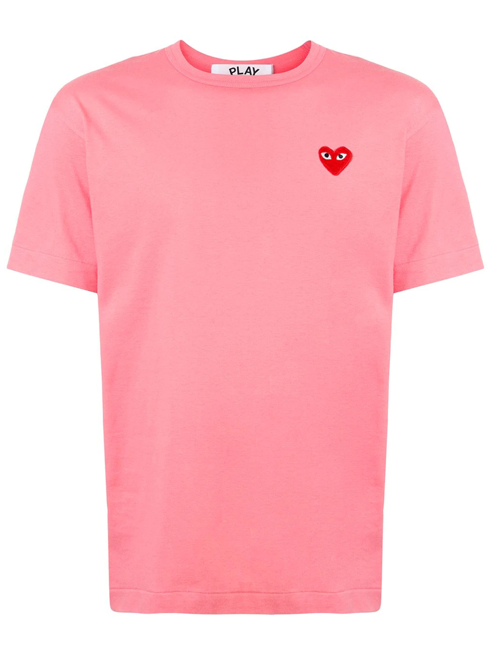 Imagem de: Camiseta Comme Des Garçons Rosa com Logo Bordado