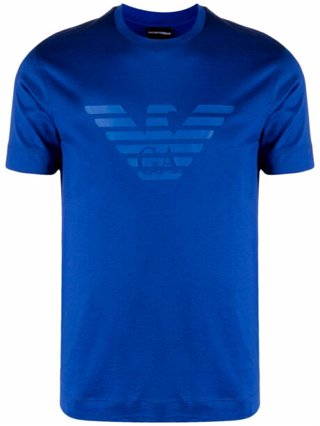 Imagem de: Camiseta Emporio Armani Azul com Estampa Azul