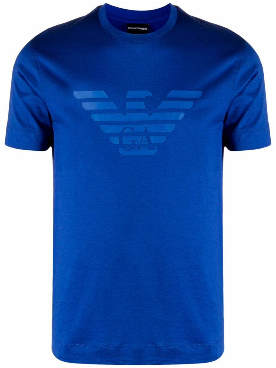 Imagem de: Camiseta Emporio Armani Azul com Estampa Azul