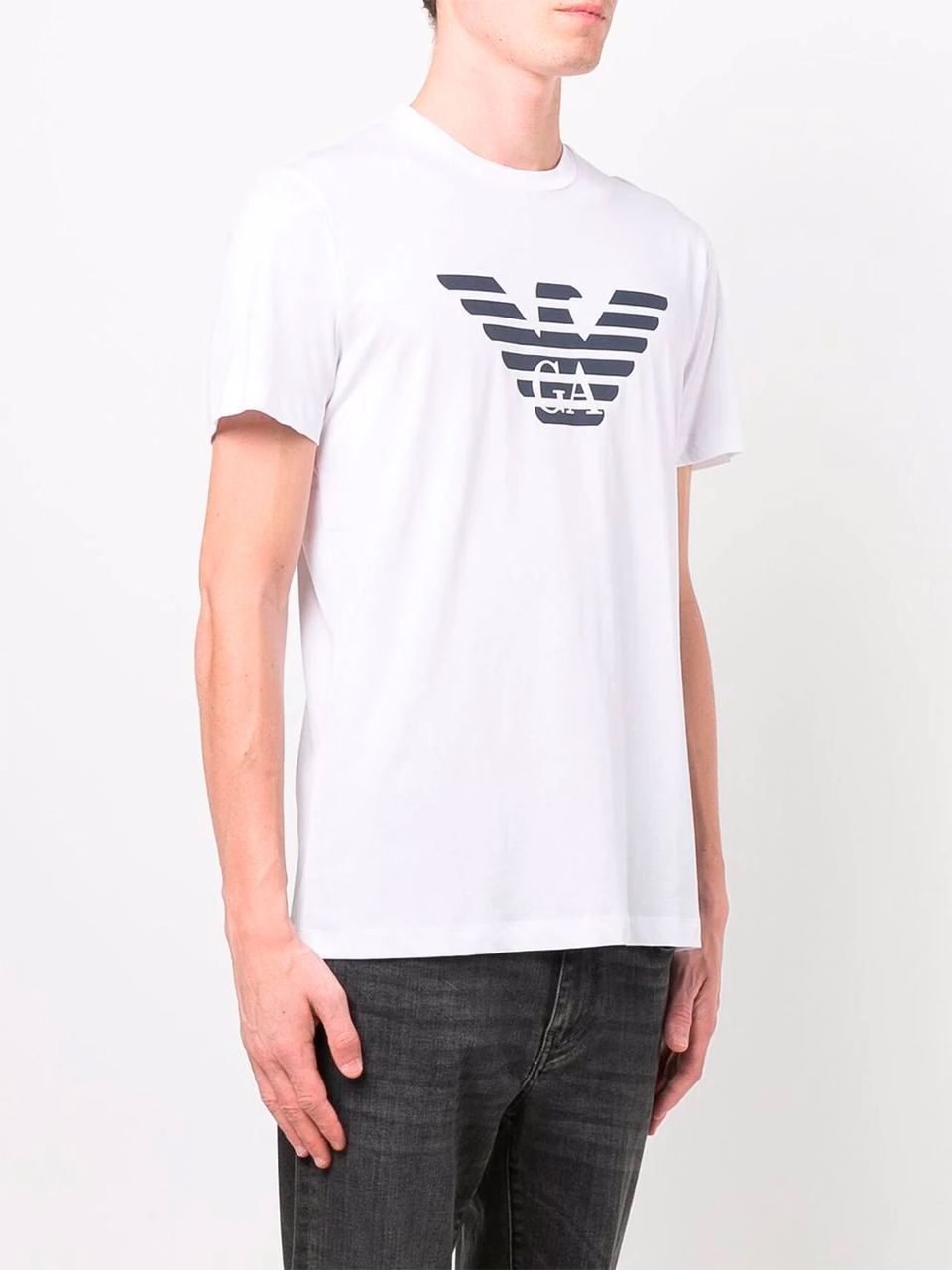 Imagem de: Camiseta Emporio Armani Branca com Estampa