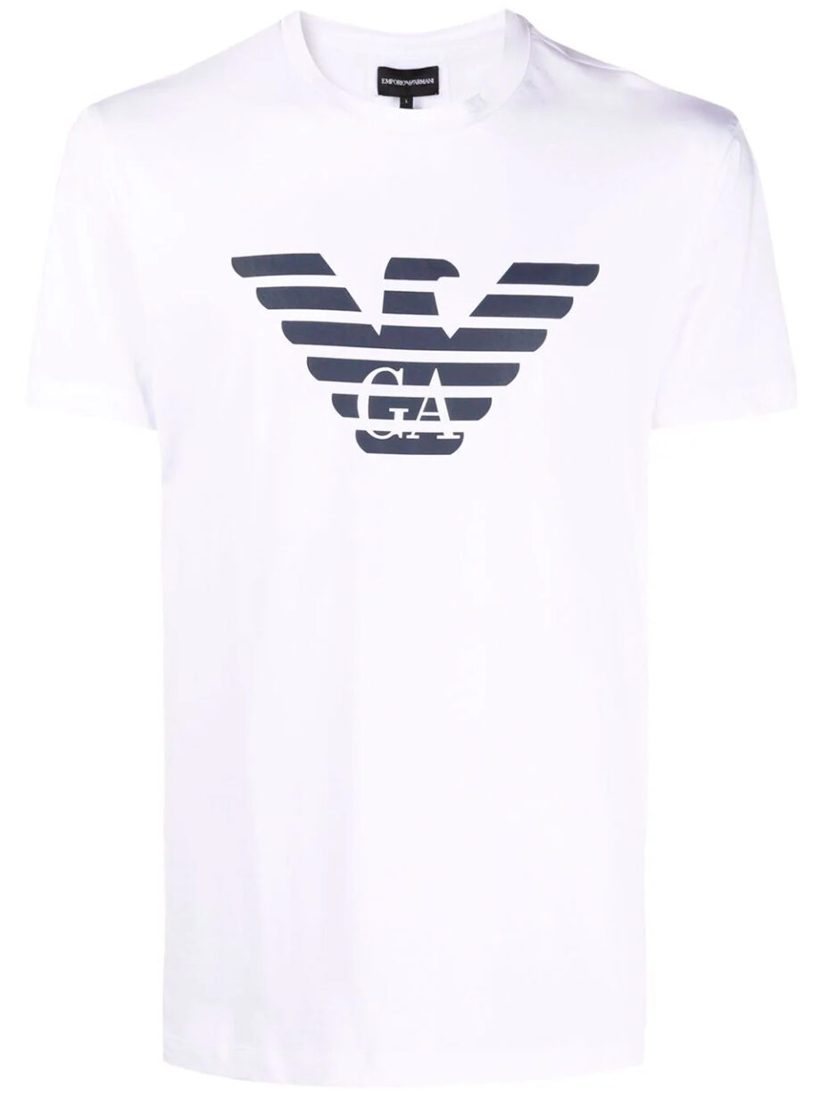 Imagem de: Camiseta Emporio Armani Branca com Estampa