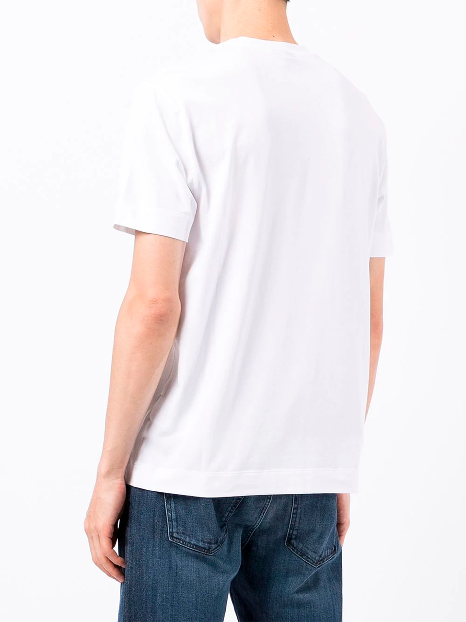 Imagem de: Camiseta Emporio Armani Branca com Estampa Bicolor