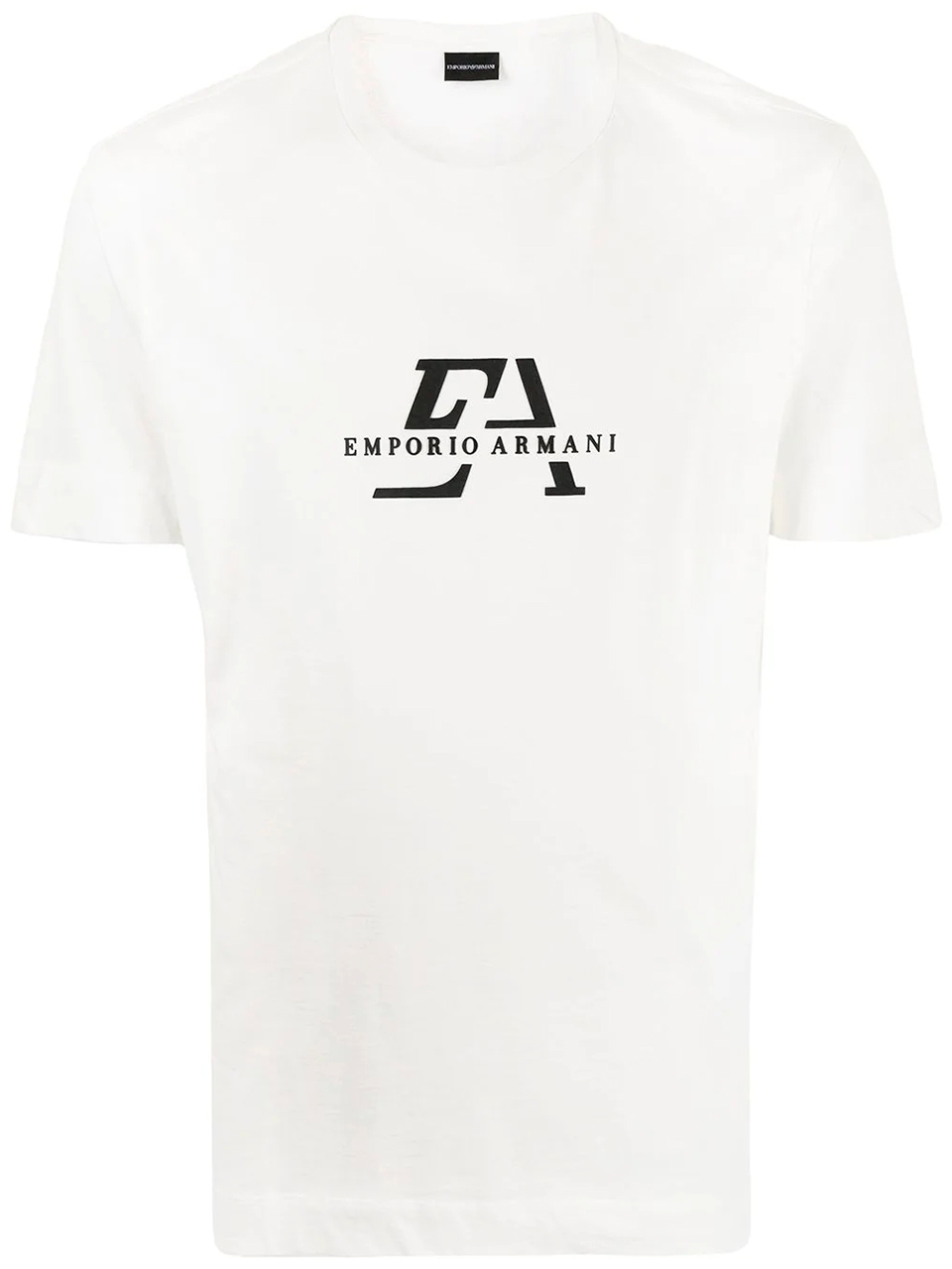 Imagem de: Camiseta Emporio Armani Branca com Estampa Monograma