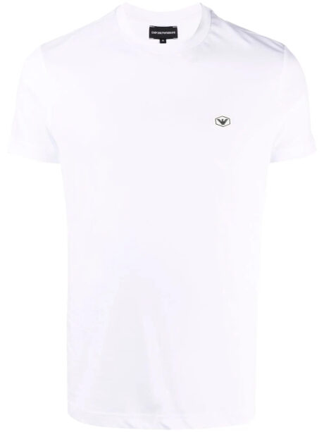 Imagem de: Camiseta Emporio Armani Branca com Logo Patch