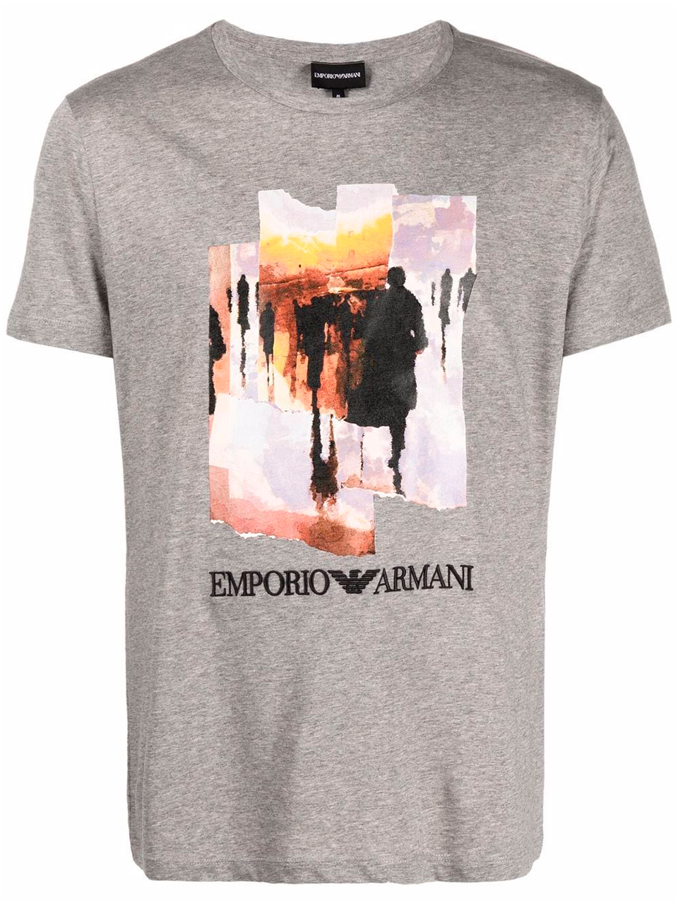 Imagem de: Camiseta Emporio Armani Cinza com Estampa