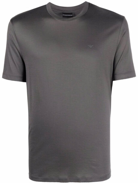 Imagem de: Camiseta Emporio Armani Cinza com Logo Cinza